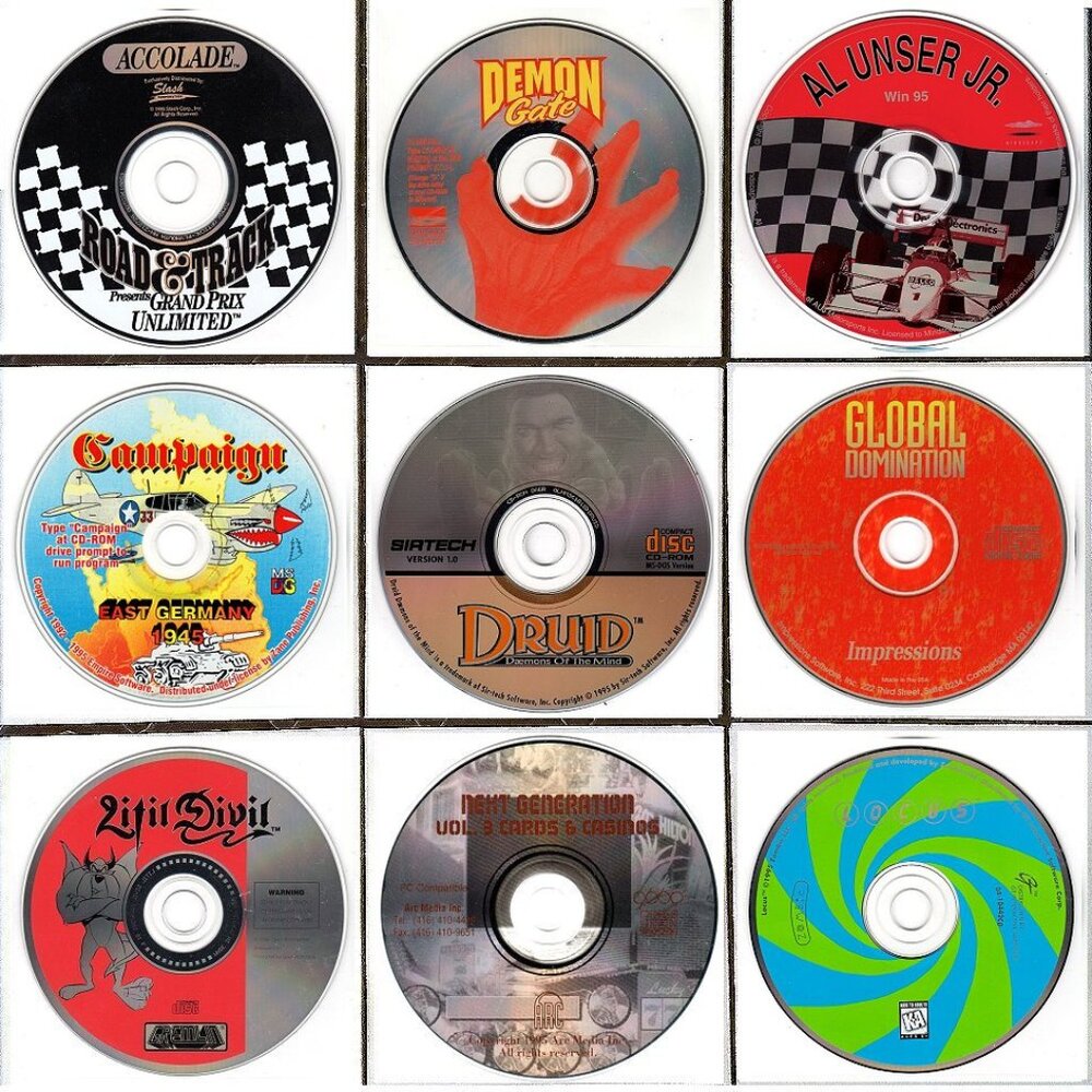 Vintage Games Lot #04 for DOS/Win 3.1/95 1995